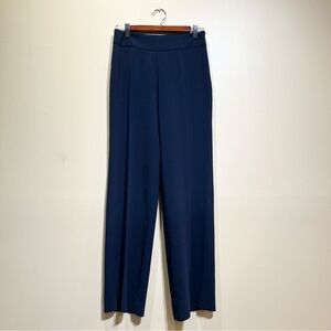 MaxMara Dark Navy Blue High-Waist Dress Pants Trousers